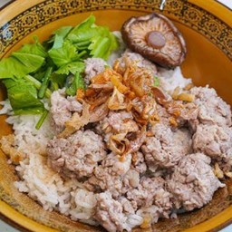 ข้าวต้มแห้งหมูสับ
