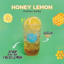 Honey lemon Italian soda