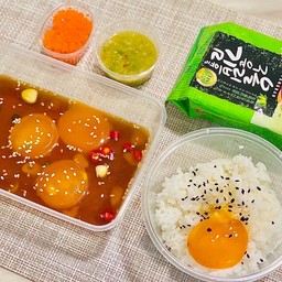 (เดี่ยว) ไข่ออร์แกนิคดองซีอิ๋วเกาหลี ใบใหญ่เบอร์0