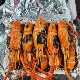 กุ้งเผาไซส์ 13-15 ครึ่งกิโล 7ตัว