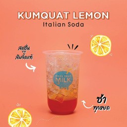 Kumquat lemon Italian Soda