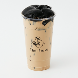 ชานมเฉาก๊วย (Milk Tea w/ Grass Jelly)