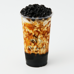 นมสดไข่มุกลาวา (Brown Sugar Fresh Milk with Boba)