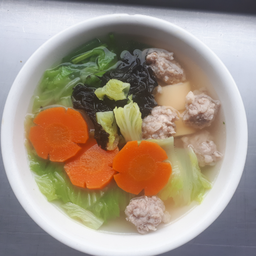 Clear Soup with Tofu and Minced Pork