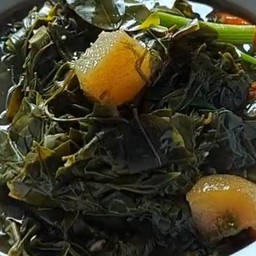 แกงลาวขี้เหล็กใส่หนังงัว