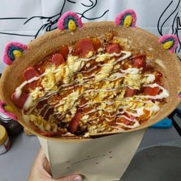 แป้งวนิลา ไข่ไก่ พิซซ่า ไส้กรอก หมูหย็อง