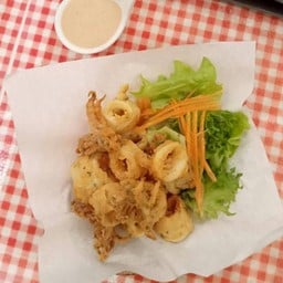 ปลาหมึกทอด