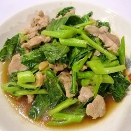 ผัดคะน้าหมูน้ำมันหอย