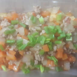 Stir-fried Tofu with Minced Pork and Rice