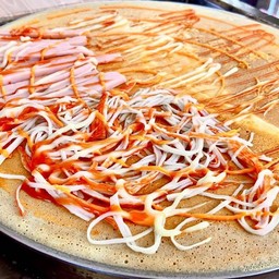 พริก เผา.ปู อัด.ไส้กรอก