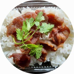 ข้าวเนื้อทอด