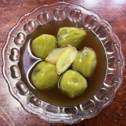 บัวลอยใบเตย น้ำขิง (อย่างเดียว)