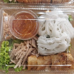 ขนมจีน+ปอทอด