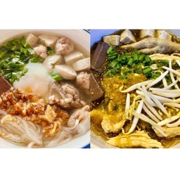 เปียกเส้น(ก๋วยจั๊บญวน+แกงเส้น)