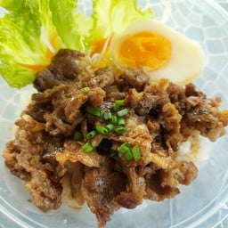 ข้าวหน้าเสือร้องไห้ ผัดซอสเทอริยากิ