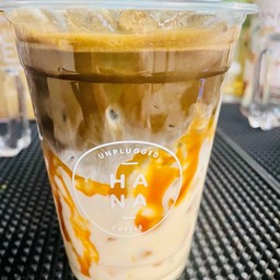 Hojicha Caramel Latte