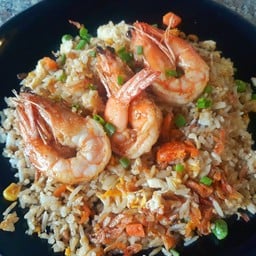 ข้าวผัดกุ้งหลายสหาย ( แบบแห้ง ไม่มัน  ไม่ต้องกลัวอ้วน)