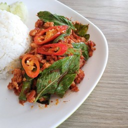 พริกแกง หมูสับ