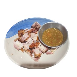 ข้าวหมูกรอบ x น้ำจิ้มซีฟุู้ด