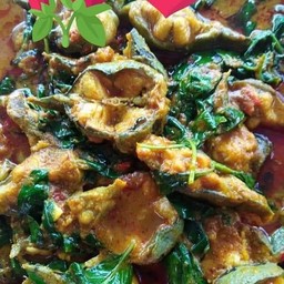 ข้าวราดผัดเผ็ดปลาดุก