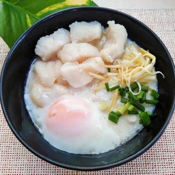 โจ๊กปลา+ไข่