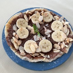 โรตีนูเทลล่าบานาน่า แอลมอนด์