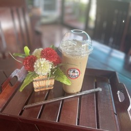 กาแฟสดลาเต้เย็น
