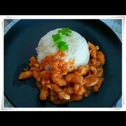 ข้าวหน้าไก่บาร์บีคิว