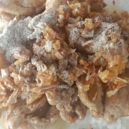 ข้าวหมูทอดกระเทียม