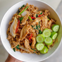 ข้าวผัดอกไก่สไปร์ซี่ (สูตรใส่พริกสด)
