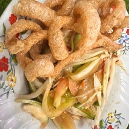 ส้มตำแคปหมู (ปลาร้า)