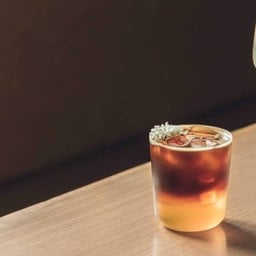 Longan espresso tonic