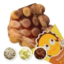 S4 วาฟเฟิลทูโทน (วานิลลา&ช็อกโกแลต) + หมูหยอง + น้ำพริกเผา + มอสซาเรลลาชีส