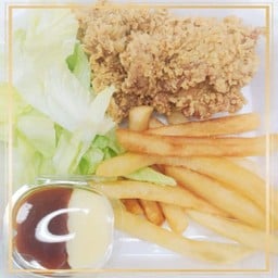 สเต็กไก่ทอด
