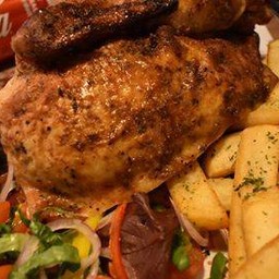 ไก่ย่างครึ่งตัว