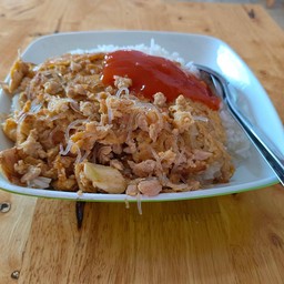 ข้าวไข่เจียวหมูสับวุ้นเส้น