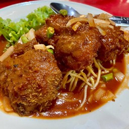 สปาเก็ตตี้ปลาทอด