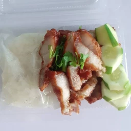 เหนียวสามชั้นทอดจิ้มแจ่ว+ไข่ต้ม