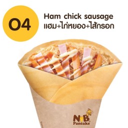 O4 แฮม+ไก่หยอง+ไส้กรอก