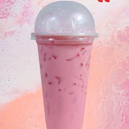 นมสตอเบอร์รี่เย็น