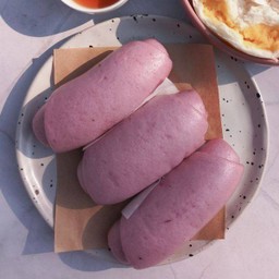 หมั่นโถวมันม่วง