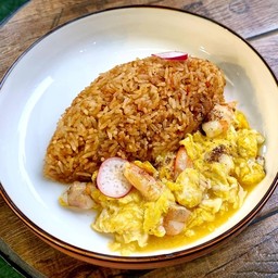 ข้าวผัดมันกุ้งไข่ข้นกุ้ง