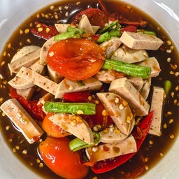 ตำเหลาหมูยอปลาร้า