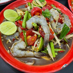 ตำกุ้งสด