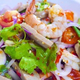 ยำกุ้งสุก
