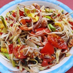 ตำป่ารวมกุ้งสด
