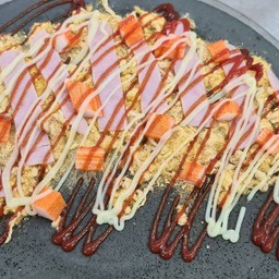 แป้งชาโคล-หมูหยองแฮมปูอัด