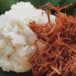 ข้าวเหนียวหมูฝอย