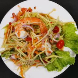 ยำมะม่วงกุ้งสด