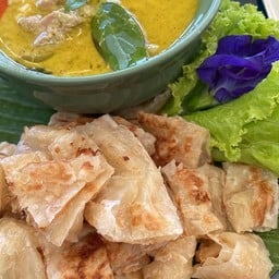 โรตีแกงเขียวหวานไก่